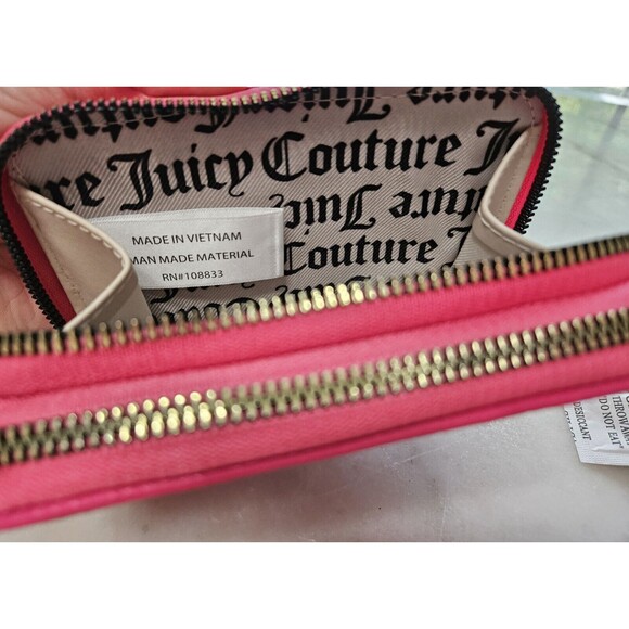 JUICY COUTURE HOT PINK DOUBLE ZIP AROUND WALLET, *NEW WITH TAGS!* - Picture 12 of 12
